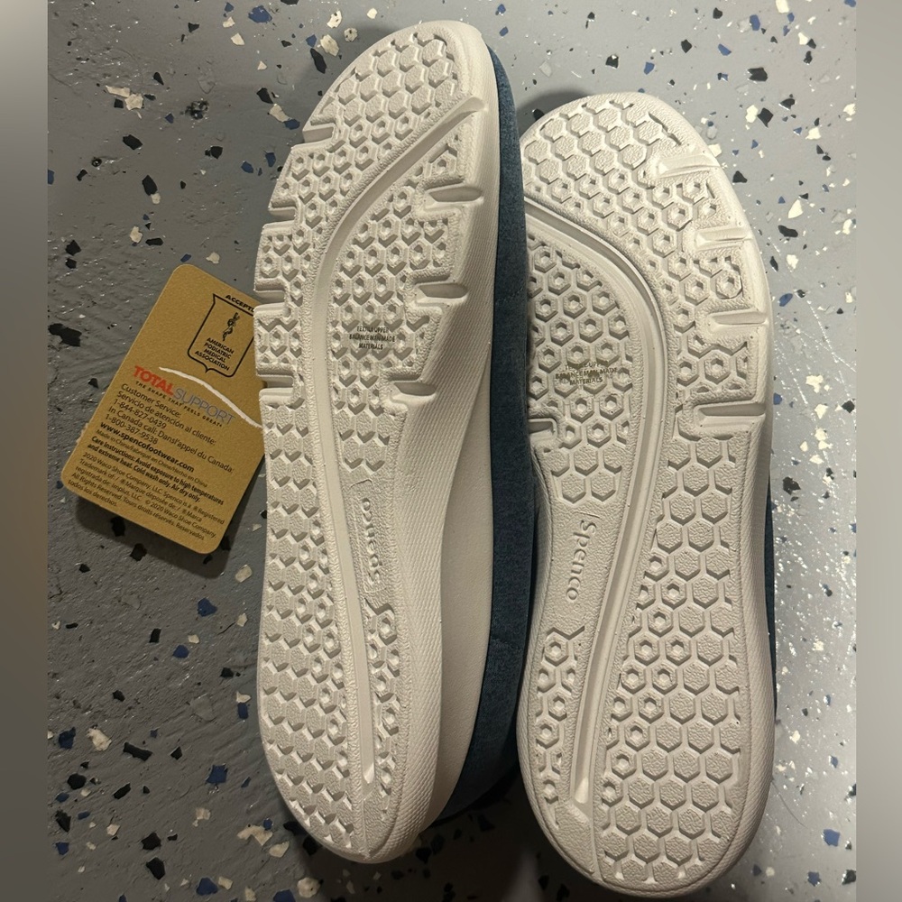 🆕 Spenco Women's Daily Stretch Knit Jersey Sneaker - Blue Size 7.5-8 - Picture 8 of 9